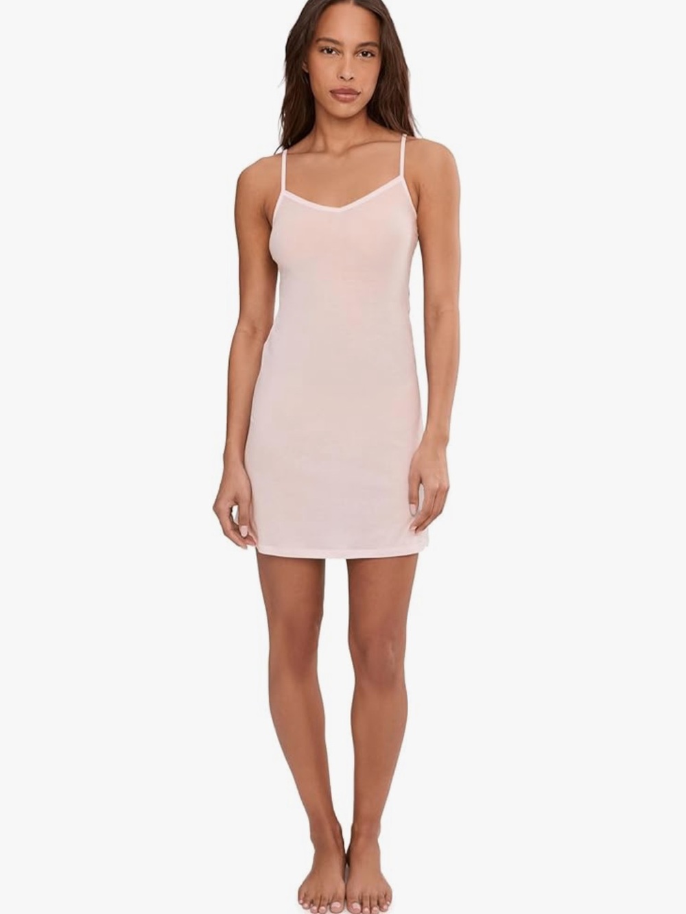 Hanro Ultralight Mercerized Cotton Bodydress Baby Pink Large